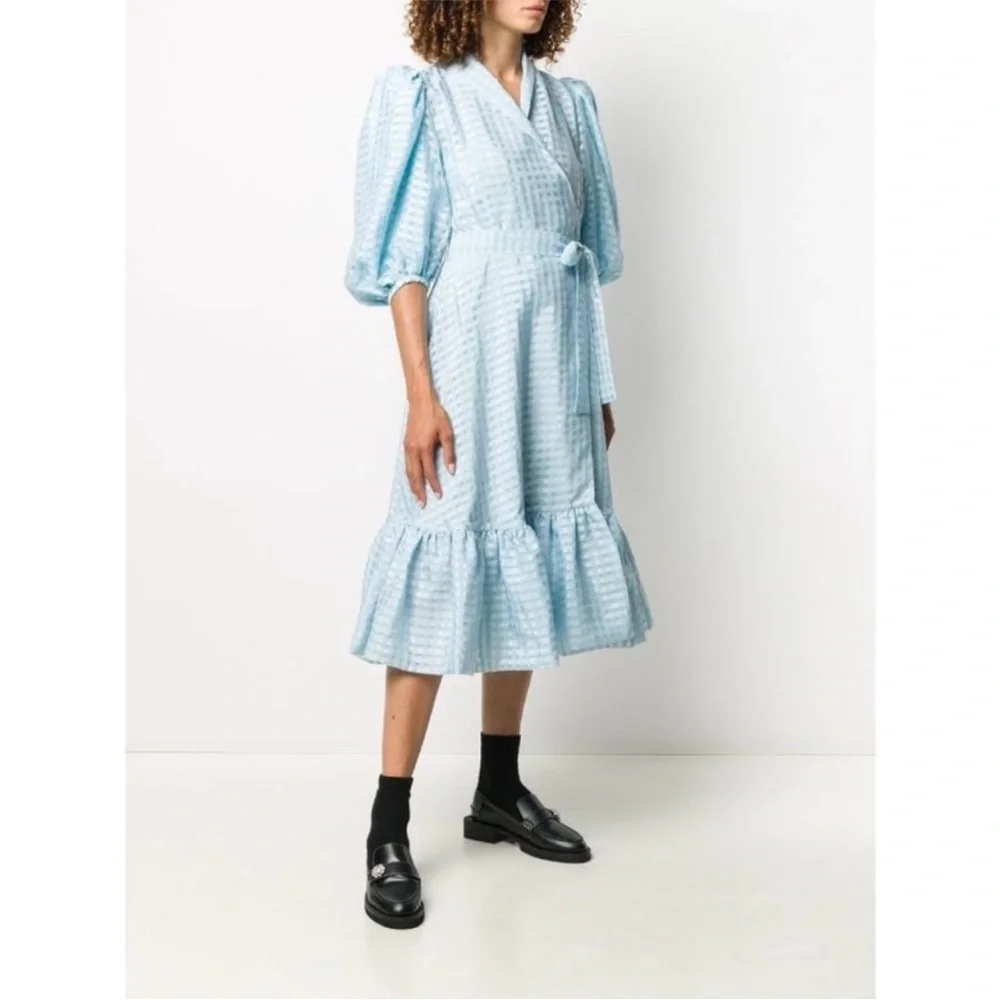 Stine Goya Chinie MIDI Wrap Dress Sz XS - Picture 3 of 11